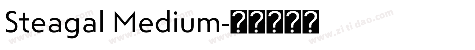 Steagal Medium字体转换